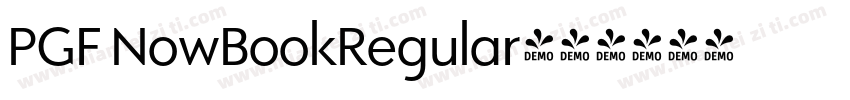PGF NowBookRegular字体转换